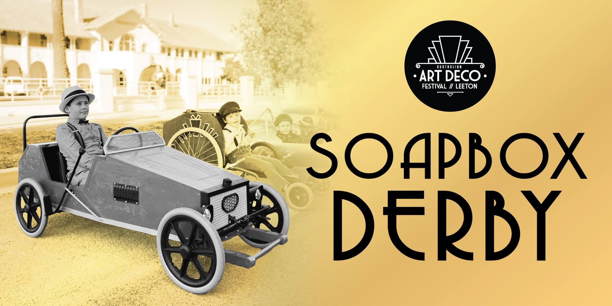 art deco festival event soapbox derby