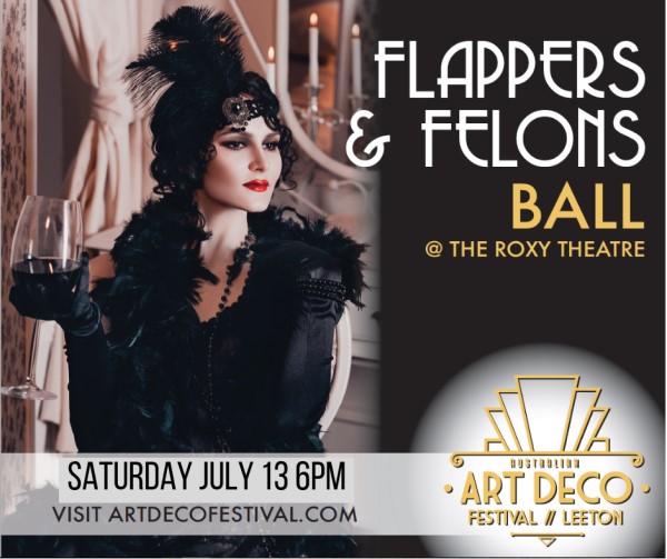 art deco festival past event banner flappers and felons ball 2019