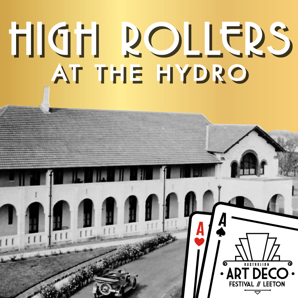 art deco festival past event banner high rollers at the hydro 2022