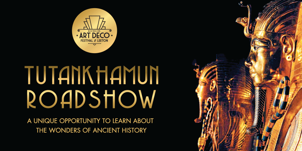 art deco festival past event banner tutankhamun roadshow