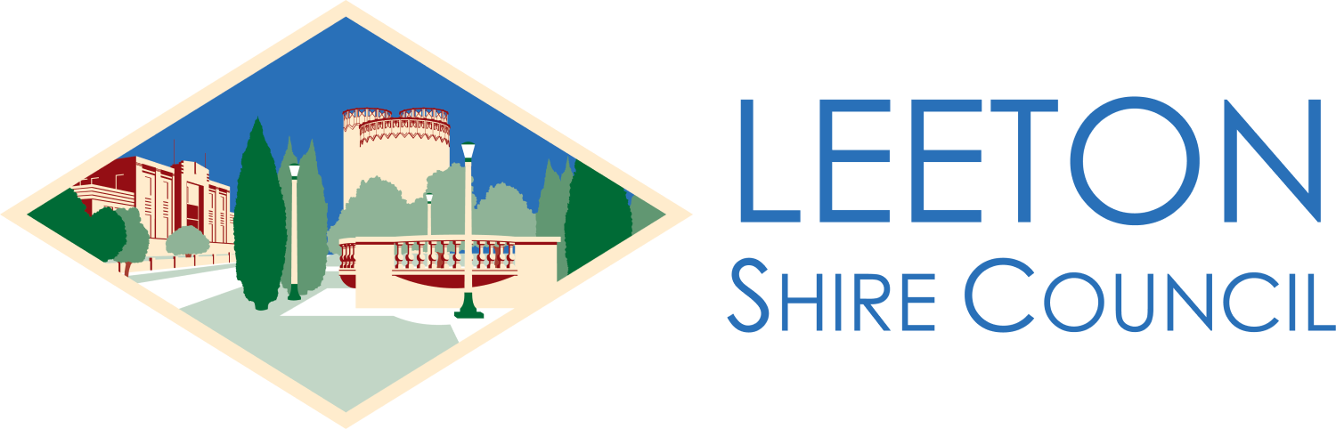 Logo for Australian Art Deco Festival sponsor Leeton Shire Council